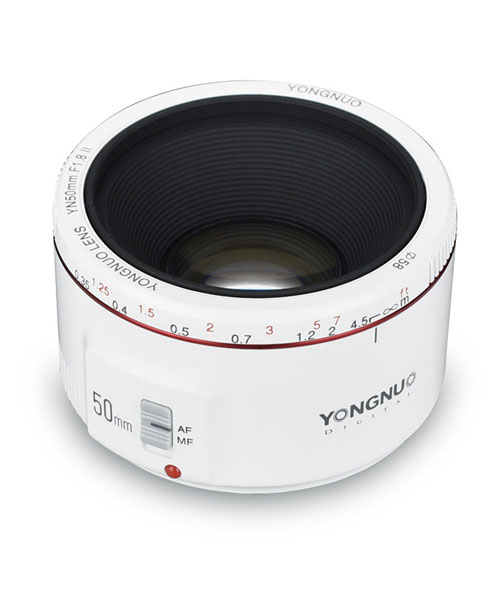 YN50mm F1.8II C BLANCO LENTE