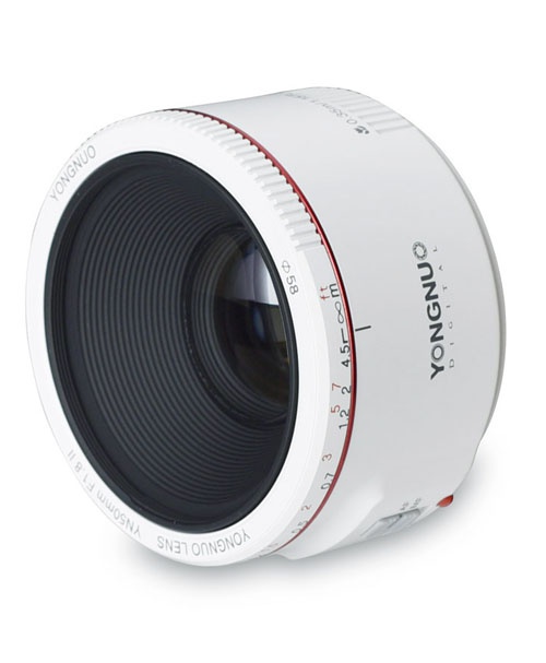 YN50mm F1.8II C BLANCO LENTE