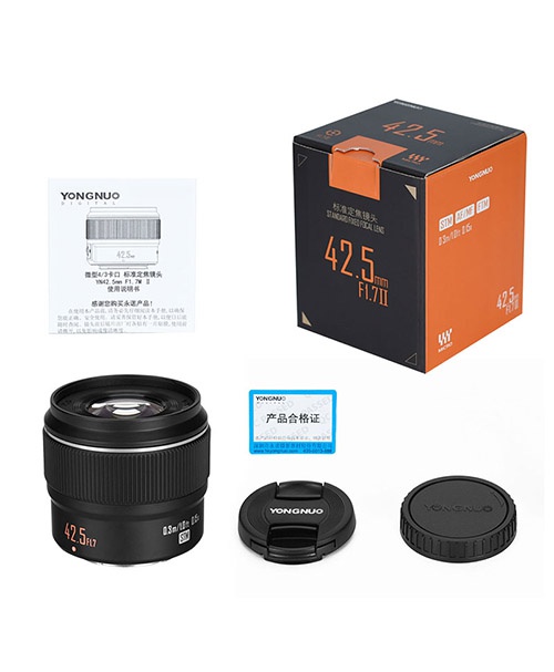 YN42.5mm F1.7M II Montura M4/3
